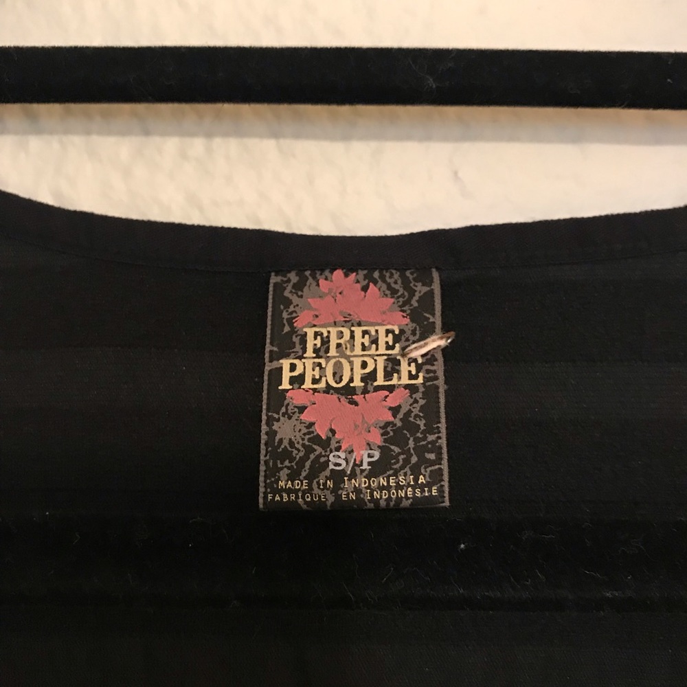 Free People black tunic with ruffles - Picture 2 of 4